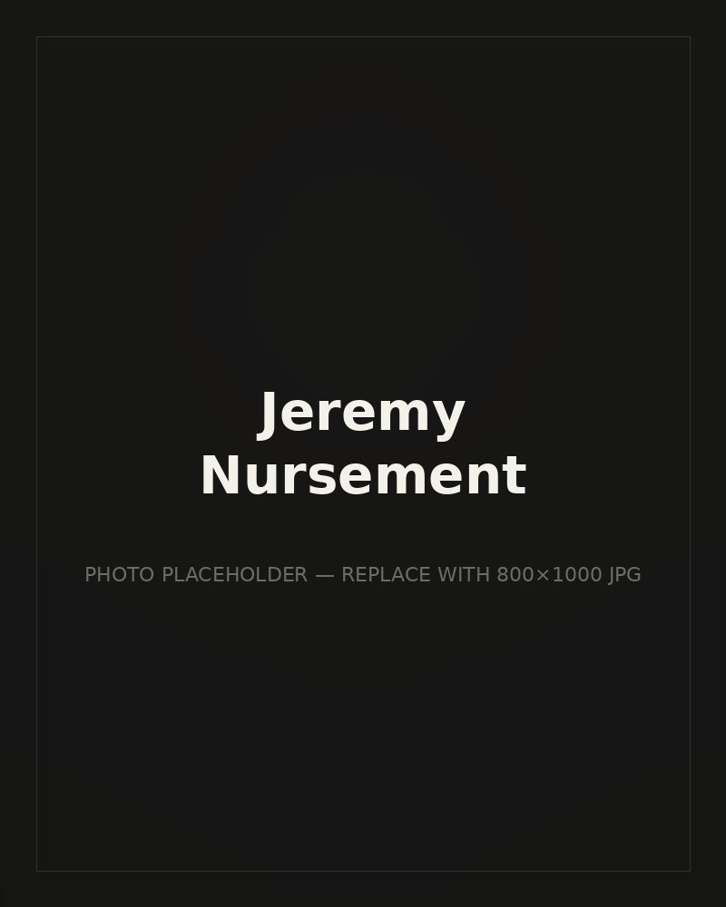 Jeremy Nursement, owner and coach at No More Excuses PT and Coaching
